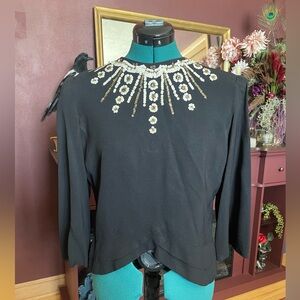 40s sequin blouse